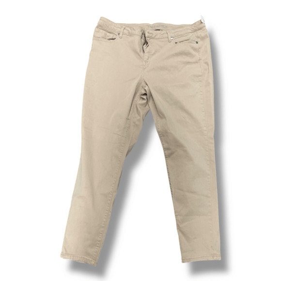 Lane Bryant Super Stretch Skinny Tan Pants Size 20 - Picture 1 of 8